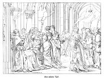 The Death of Henry of Meissen, Named Frauenlob-Alfred Rethel-Giclee Print