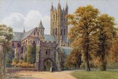 The Dark Entry and Cathedral, from N E, Canterbury-Alfred Robert Quinton-Giclee Print