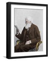 Alfred Russel Wallace, Welsh Naturalist-Science Source-Framed Giclee Print