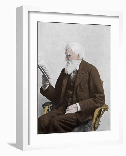 Alfred Russel Wallace, Welsh Naturalist-Science Source-Framed Giclee Print