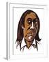 Alfred Schnittke - colour caricature-Neale Osborne-Framed Giclee Print