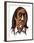 Alfred Schnittke - colour caricature-Neale Osborne-Framed Giclee Print