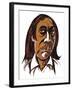 Alfred Schnittke - colour caricature-Neale Osborne-Framed Giclee Print