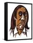 Alfred Schnittke - colour caricature-Neale Osborne-Framed Stretched Canvas