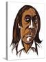 Alfred Schnittke - colour caricature-Neale Osborne-Stretched Canvas