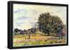 Alfred Sisley A Worker in the Field Art Print Poster-null-Framed Poster