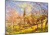 Alfred Sisley An Orchard in Spring Art Print Poster-null-Mounted Poster