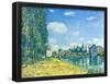 Alfred Sisley (Bridge at Moret in Summer) Art Poster Print-null-Framed Poster