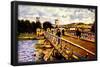 Alfred Sisley Bridge in Argenteuil Art Print Poster-null-Framed Poster