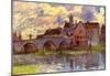 Alfred Sisley Bridge of Moret Art Print Poster-null-Mounted Poster