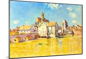 Alfred Sisley Bridge of Moret in Morning Sun Art Print Poster-null-Mounted Poster