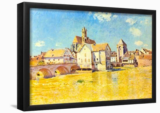 Alfred Sisley Bridge of Moret in Morning Sun Art Print Poster-null-Framed Poster