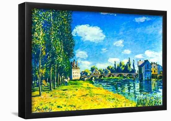 Alfred Sisley Bridge of Moret in Summer Art Print Poster-null-Framed Poster