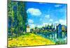 Alfred Sisley Bridge of Moret in Summer Art Print Poster-null-Mounted Poster