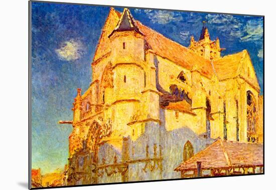 Alfred Sisley Church in Moret Art Print Poster-null-Mounted Poster