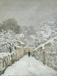 The Place Du Chenil at Marly-Le-Roi, Snow, 1876-Alfred Sisley-Giclee Print