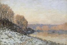 The Seine at Port-Marly, Piles of Sand, 1875-Alfred Sisley-Giclee Print