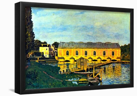 Alfred Sisley Machine House of the Pump in Marly Art Print Poster-null-Framed Poster