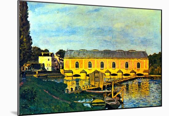 Alfred Sisley Machine House of the Pump in Marly Art Print Poster-null-Mounted Poster