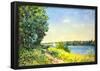 Alfred Sisley Path by the Bay Art Print Poster-null-Framed Poster