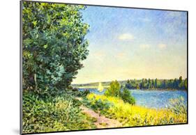 Alfred Sisley Path by the Bay Art Print Poster-null-Mounted Poster