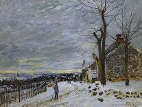 Snow in Veneux-Nadon, Around 1880-Alfred Sisley-Giclee Print