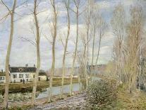 The Road, Snow Effect, 1876-Alfred Sisley-Giclee Print