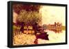 Alfred Sisley The Seine in Bougival Art Print Poster-null-Framed Poster