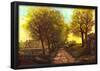 Alfred Sisley Tree Avenue in a Small Town Art Print Poster-null-Framed Poster