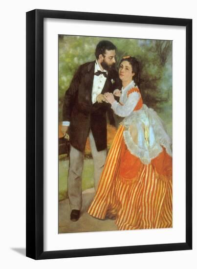 Alfred Sisley-Pierre-Auguste Renoir-Framed Art Print