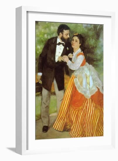 Alfred Sisley-Pierre-Auguste Renoir-Framed Art Print