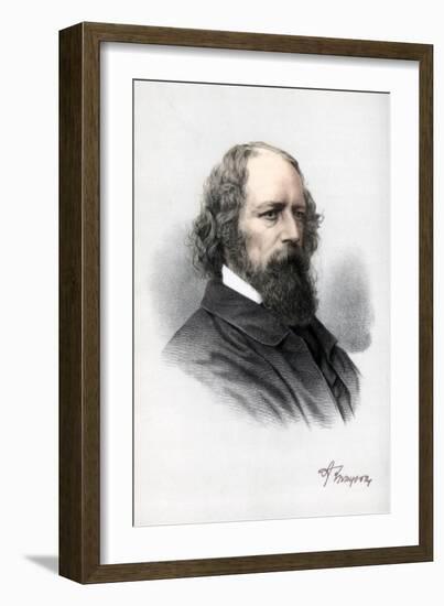 Alfred Tennyson, 1st Baron Tennyson, English Poet, C1890-Petter & Galpin Cassell-Framed Giclee Print