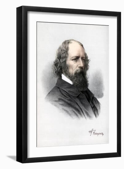 Alfred Tennyson, 1st Baron Tennyson, English Poet, C1890-Petter & Galpin Cassell-Framed Giclee Print