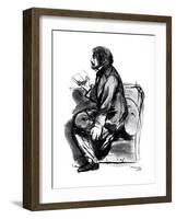 Alfred Tennyson, Lst Baron Tennyson (1809-189), English Poet, 1855-Dante Gabriel Rossetti-Framed Giclee Print