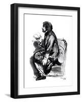 Alfred Tennyson, Lst Baron Tennyson (1809-189), English Poet, 1855-Dante Gabriel Rossetti-Framed Giclee Print