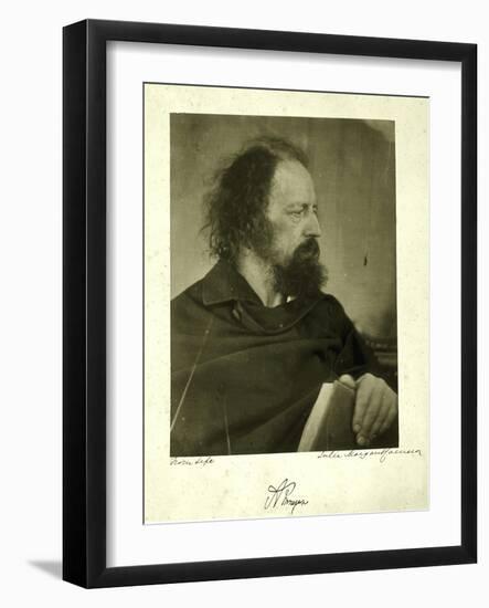 Alfred Tennyson, the Dirty Monk, 1865-Julia Margaret Cameron-Framed Giclee Print