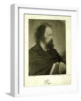 Alfred Tennyson, the Dirty Monk, 1865-Julia Margaret Cameron-Framed Giclee Print