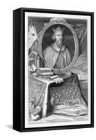 Alfred the Great, King of Wessex, 9th century (18th century)-George Vertue-Framed Stretched Canvas