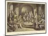 Alfred the Great Submitting His Laws to the Witan-John Bridges-Mounted Giclee Print
