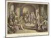 Alfred the Great Submitting His Laws to the Witan-John Bridges-Mounted Giclee Print