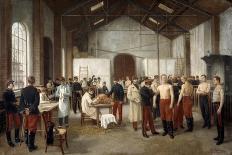 Vaccination at the Val De Grace Hospital in Paris, C1900-Alfred Touchemolin-Framed Stretched Canvas