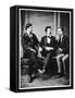 Alfred Townsend, Mark Twain and David Gray, 1871-MATHEW B BRADY-Framed Stretched Canvas