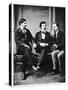 Alfred Townsend, Mark Twain and David Gray, 1871-MATHEW B BRADY-Stretched Canvas