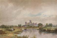 A View of Windsor Castle from the Brocas Meadows-Alfred Vickers-Stretched Canvas