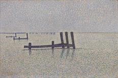 The Channel at Nieuwpoort, C. 1889-Alfred William Finch-Stretched Canvas