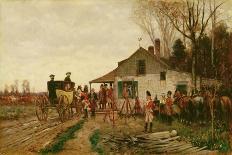 Passing the Outpost, 1881 (Oil on Canvas)-Alfred Wordsworth Thompson-Laminated Giclee Print