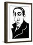 Alfredo Casella, Italian composer, caricature-Neale Osborne-Framed Giclee Print