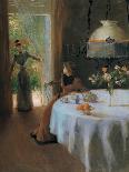 Interior, Muller Alfredo, 1890. Private Collection, Italy.-Alfredo Muller-Framed Art Print