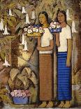 Mujeres con Frutas (Women with Fruit)-Alfredo Ramos Martinez-Framed Giclee Print