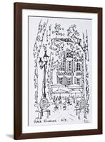 Alfresco dining in a plaza, Aix en Provence, France-Richard Lawrence-Framed Photographic Print